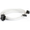 Scheda Tecnica: Phanteks 6+2-pin PCIe Extension - 50cm Sleeved White