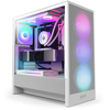Scheda Tecnica: NZXT H5 Flow Rgb Case, Midi-tower, ATX, Rgb, Tempered - Glass - White