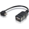 Scheda Tecnica: C2G Mobile Device USB micro-B To USB Device Otg ADApter - Cable dattatore USB USB Tipo 4 Pin (f) Micro-USB