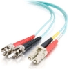 Scheda Tecnica: C2G LC-ST 10Gb 50/125 OM3 Duplex Multimode PVC Fibre - Optic Cable (LSZH) - qua 1m