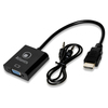 Scheda Tecnica: Atlantis Adattatore HDMI To VGA, M/F Con Audio Analogico - (mini Jack 3,5mm) 0,20mt, Nero, A04-HDMI_VGA