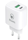 Scheda Tecnica: Atlantis Alimentatore Universale Per Smartphone E Tablet - P008-pd20gn-2u Ac 20w OUTPut 1xUSB 1xUSB-c Pd Tecnologia Ga