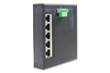 Scheda Tecnica: DIGITUS Industrial Gigabit Flat Switch 5-port Din Rail Ext - Temp. Range