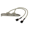 Scheda Tecnica: StarTech 2 Port USB Female Slot Plate ADApter - 