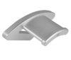 Scheda Tecnica: SilverStone SST-EBA02S - Premium Aluminium Wall-mounted - Headphone Headset Hanger, Silver