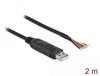 Scheda Tecnica: Delock ADApter Cable USB 2.0 Type To Serial Rs-232 - With 9 Open Wires + Shielding 2 M