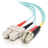 Scheda Tecnica: C2G LC-SC 10Gb 50/125 OM3 Duplex Multimode PVC Fibre - Optic Cable (LSZH) - Aqua 3m