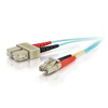 Scheda Tecnica: C2G LC-SC 10Gb 50/125 OM3 Duplex Multimode PVC Fibre - Optic Cable (LSZH) - Aqua 2m