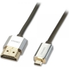 Scheda Tecnica: Lindy Cavo Cromo HDMI High Speed /d Slim, 1m - Cavo Attivo HDMI Con Ethernet Per Per Monitor Controllo Di