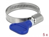 Scheda Tecnica: Delock Butterfly Hose Clamp - Stainless Steel 400 Ss 25 40 Mm 5 Pieces Blue