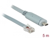 Scheda Tecnica: Delock ADApter USB 2.0 Type-c Male - > 1 X Serial Rs-232 RJ45 Male 5.0 M Grey