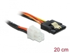 Scheda Tecnica: Delock Cable P4 Male > SATA 15 Pin Receptacle 20 Cm - 