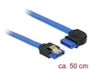 Scheda Tecnica: Delock Cable SATA 6GB/s Receptacle Straight > SATA - Receptacle Right Angled 50 Cm Blue With Gold Clips