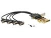 Scheda Tecnica: Delock Pci Express Card To 4 X Serial With Voltage Supply - 