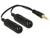 Scheda Tecnica: Delock ADApter Cable Audio Splitter Stereo Jack Male 3.5 Mm - 3 Pin > 2 X Stereo Jack Female 3.5 Mm 3 Pin + Volume Contro