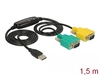 Scheda Tecnica: Delock ADApter USB 2.0 Tipo - > 2 X Serial Db9 Rs-232