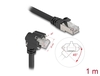 Scheda Tecnica: Delock Gige Camera Cable RJ45 Plug 45- Rotated And 90- - Angled With Screws To RJ45 Plug Cat.6 S/FTP 1 M Black