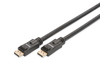 Scheda Tecnica: DIGITUS DP connection cable, DP, w/ amp. M/M 20.0m, w/lock - UHD 4K, DP 1.2, CE, bl, gold