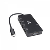 Scheda Tecnica: V7 dattatore USB C Nero USB C USB 3.0 RJ45 HDMI VGA - 