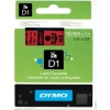 Scheda Tecnica: Dymo D1-tape 12mm X 7m - D1-tape 12mm X 7m Black On Red