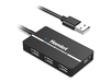 Scheda Tecnica: Hamlet Self-powered 4-port Slim Compact USB 2.0 Hub - 