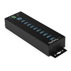 Scheda Tecnica: StarTech 10-Port Industrial USB 3.0 Hub with External Power - ADApter - ESD e 350W Surge Protection (H