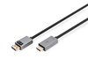 Scheda Tecnica: DIGITUS Cavo da DP a HDMI Cable con LED 4K/30HZ, 1m - Alloggiamento in alluminio, placcato oro, suppor