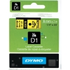 Scheda Tecnica: Dymo D1-tape 6mm X 7m - D1-tape 6mm X 7m Black On Yellow