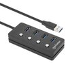 Scheda Tecnica: Manhattan HUB - USB 3.0 4 Porte Type- Con Interruttori Per Singola Porta