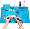 Scheda Tecnica: Techly Tappeto Da Saldatura E Riparazione Antistatico - Antiscivolo Magnetico 45 X 30 Cm In Silicone Blu