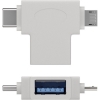 Scheda Tecnica: Goobay ADAttatore T USB Tipo , Micro-b E USB-c Bianco - 