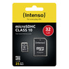 Scheda Tecnica: Intenso microSDHC 32GB Classe 10 + Adattatore Sd - 