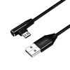 Scheda Tecnica: Logilink Cavo USB Micro-b male Angolato/USB male - Dritto 1m Nero