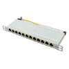 Scheda Tecnica: Logilink Panello Patch 10'' - Cat.6a, Schermato, 0,5 U, 12 Porte, Grigio
