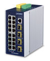 Scheda Tecnica: PLANET IGS-20040MT Industrial L2+ 16-Port 10/100/1000T + - 4-Port 100/1000X SFP Managed Switch