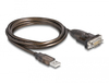 Scheda Tecnica: Delock ADApter USB 2.0 Type-a To 1 X Serial Rs-232 D-sub 9 - Pin Male With Nuts 1.5m