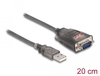 Scheda Tecnica: Delock ADApter USB 2.0 Type-a To 1 X Serial Rs-232 D-sub 9 - Pin Male With Nuts With 3 X LED 0.2 M