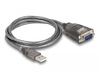 Scheda Tecnica: Delock ADApter USB 2.0 Type-a To 1 X Serial Rs-232 D-sub 9 - Pin Male With Nuts With 3 X LED 1 M
