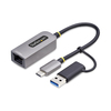 Scheda Tecnica: StarTech 2.5GbE USB-C to Ethernet Adapter with - USB-A Converter, NBASE-T NIC, USB 3.0 Type-C 2.5/1G Multi S