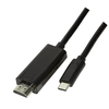Scheda Tecnica: Logilink Cable USB 3.2 Gen1 Type-c Cable, C/m Zu HDMI-a/m - 4k/60 Hz, Black, 3 M Ua0330