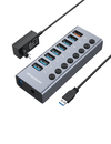 Scheda Tecnica: Graugear 7-port USB-a 3.0 Hub + 1x Ladeport - 