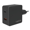 Scheda Tecnica: Logilink PA0220 Socket ADApter, 1x USB-C PD Port & 1x USB-A - QC Port, 18W