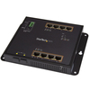 Scheda Tecnica: StarTech Switch .com Ethernet Gigabit a 8 porte PoE+ con 2 - connessioni SFP - Gestito - Montabile a Parete con accesso