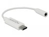 Scheda Tecnica: Delock Audio ADApter USB Type-c To Stereo Jack Female 14 Cm - White
