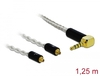 Scheda Tecnica: Delock Audio Cable 3.5 Mm 4 Pin Stereo Jack Male Angled To - 2 X Mmcx Male 1.25 M