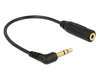 Scheda Tecnica: Delock Audio Cable Stereo Jack 3.5 Mm 3 Pin Male Angled > - Stereo Jack 2.5 Mm 3 Pin Female