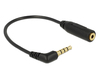 Scheda Tecnica: Delock Audio Cable Stereo Jack 3.5 Mm 4 Pin Male Angled > - Stereo Jack 2.5 Mm 3 Pin Female