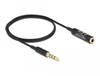 Scheda Tecnica: Delock Audio Extension Cable Stereo Jack 3.5 Mm 4 Pin Male - To Female Ultra Slim 0.5 M Black
