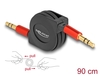 Scheda Tecnica: Delock Audio Retractable Cable 3.5 Mm 3 Pin Stereo Jack - Male To Male 90 Cm