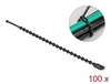 Scheda Tecnica: Delock Beaded Cable Tie Reusable - L 100 X W 2.4 Mm Black 100 Pieces
